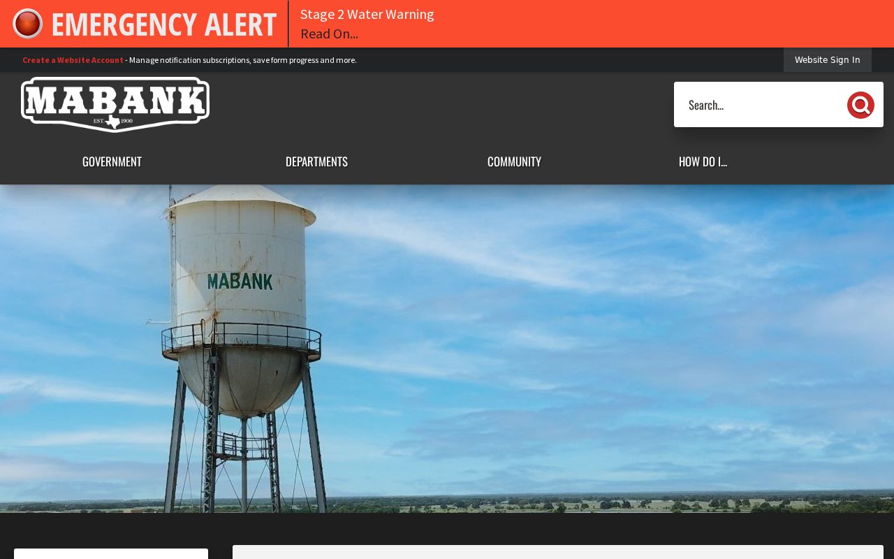 Mabank city directory describing its municipal court